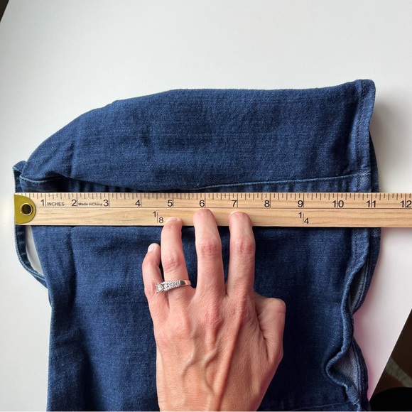 Belle Vere Dark Denim Blue Crop Stop Women’s Small Adjustable Straps Dark Wash - Picture 11 of 11